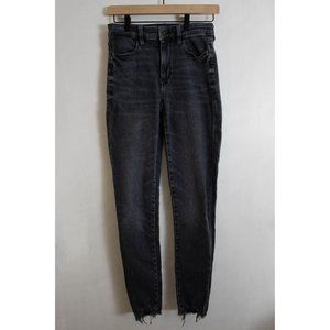 American Eagle Super Stretch Super Hi-Rise Jegging - Dark Grey Wash - 4 Long